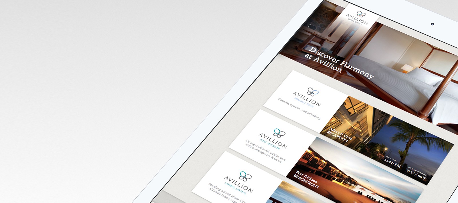 user interface design for hospitality 