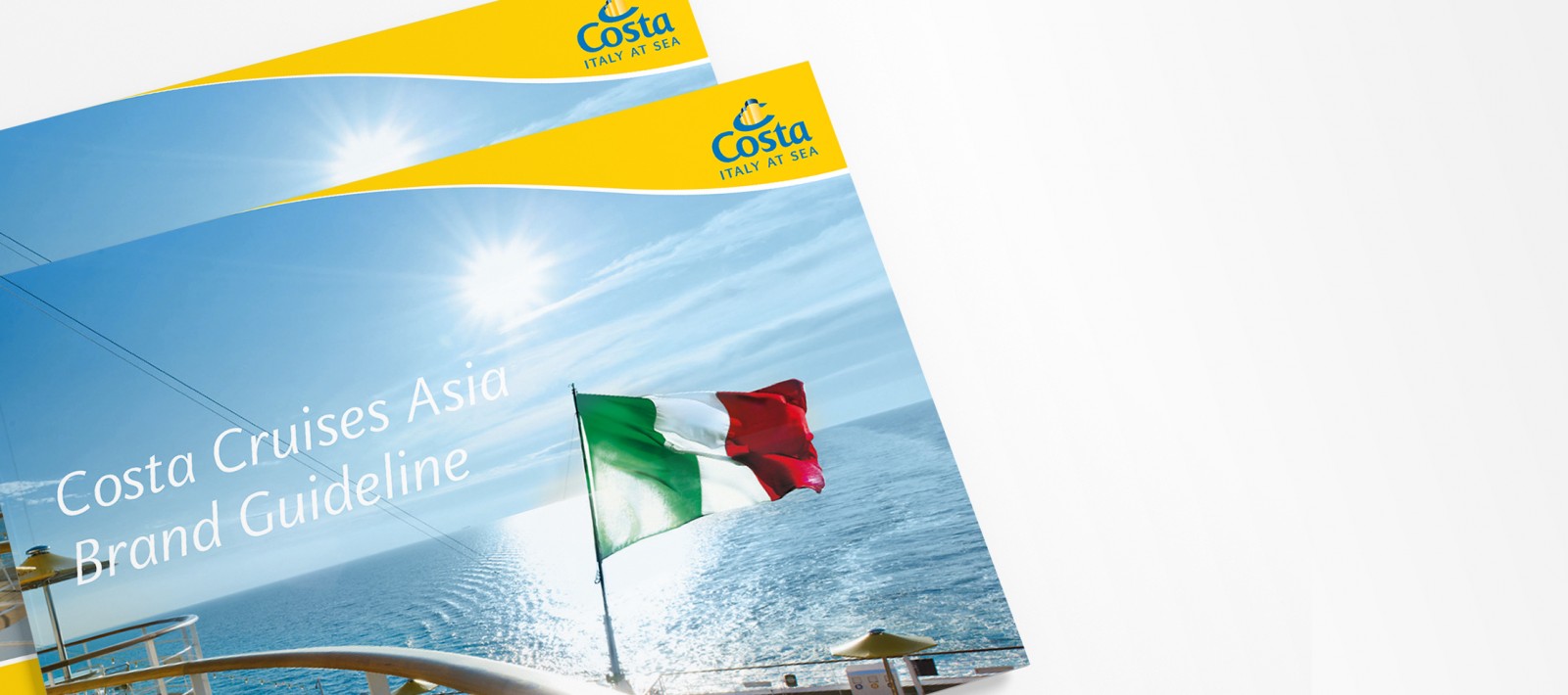 Brand book design for Costa cruises