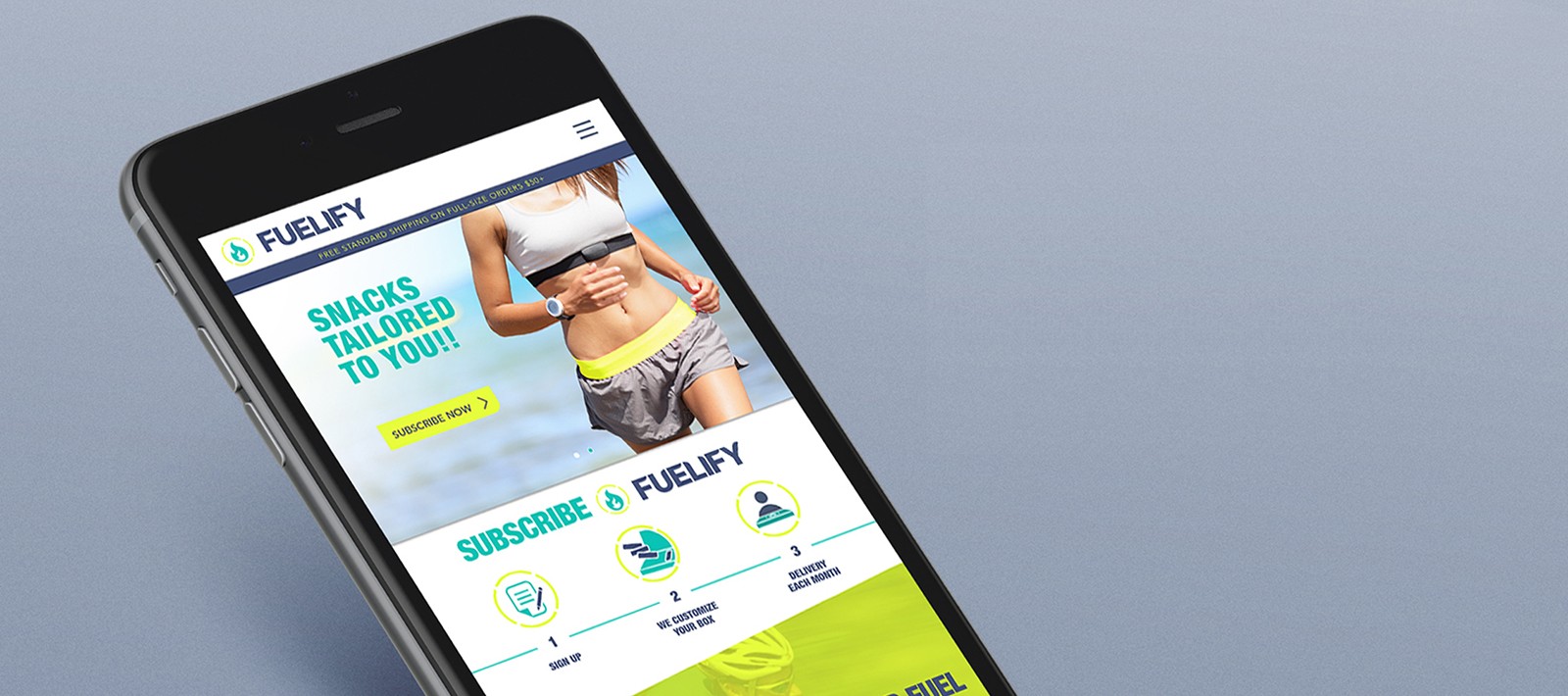 Online marketing for sports food app