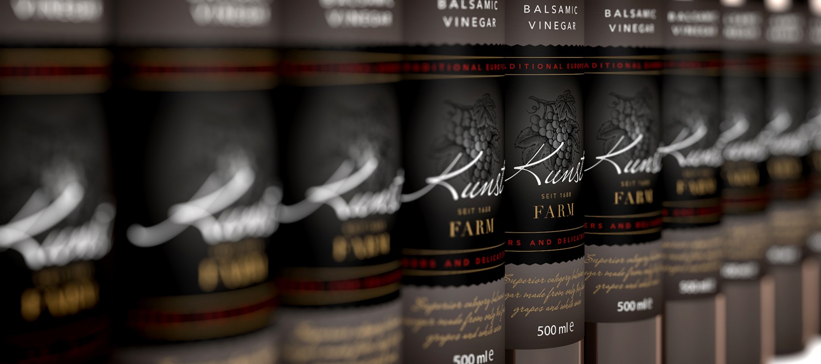 Food and beverage packaging design for Kunst