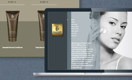 Salomé Concept Website image